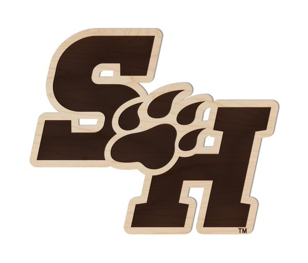 Sam Houston State University Bearkat Magnet - Crafted from Cherry or Maple Wood - Sam Houston Bearkats