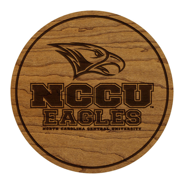 North Carolina Central University Eagles Coaster – Crafted from Cherry or Maple Wood – NCCU Eagles