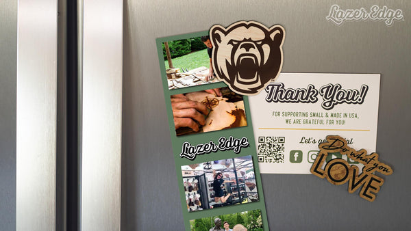 Baylor University Bears Magnet - Crafted from Cherry or Maple Wood - Baylor Bears