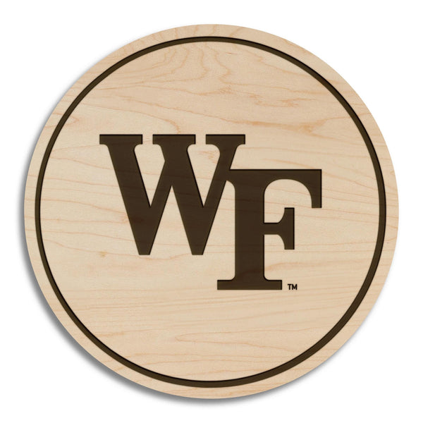 Wake Forest University WF Coasters – Crafted from Cherry Wood – Wake Forest Demon Deacons