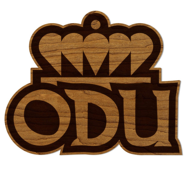 Old Dominion University Crown Logo Wall Hanging - Crafted from Cherry or Maple Wood - ODU Monarchs