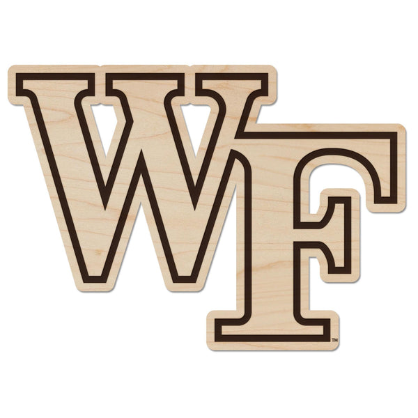 Wake Forest University WF Magnet - Crafted from Cherry or Maple Wood - Wake Forest Demon Deacons