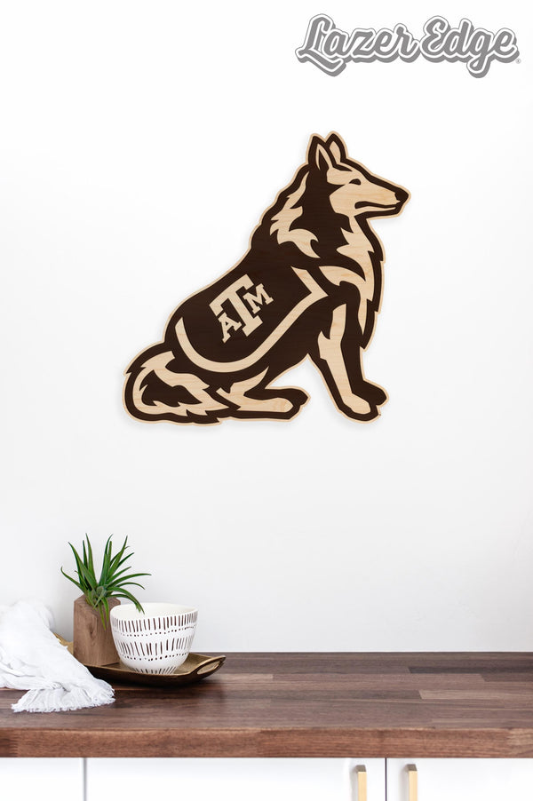 Texas A&M University Reveille Dog Wall Hanging – Crafted from Cherry and  Maple Wood - TAMU Aggies