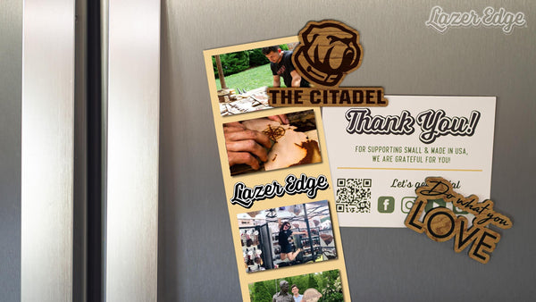 The Citadel Bulldog Magnet - Crafted from Cherry or Maple Wood - The Citadel Cadets