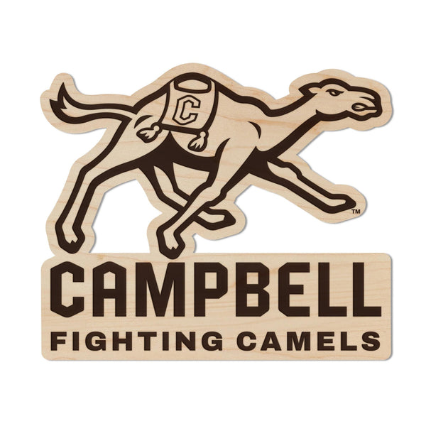 Campbell University Fighting Camels Magnet - Crafted from Cherry or Maple Wood - Campbell Camels