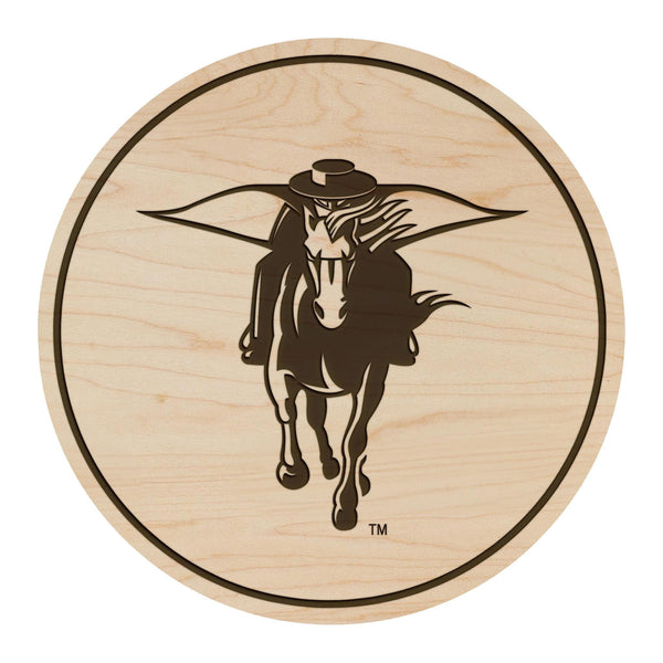 Texas Tech University Red Raider Coaster – Crafted from Cherry or Maple Wood – Texas Tech Red Raiders