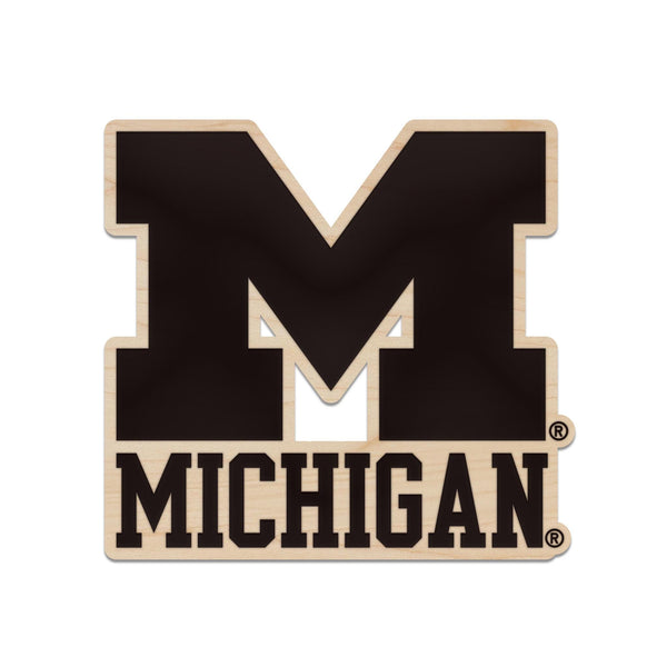 University of Michigan Magnet - Crafted from Cherry or Maple Wood