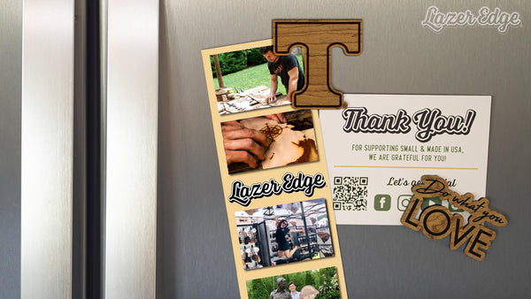 University of Tennessee Power T Magnet - Crafted from Cherry or Maple Wood - University of Tennessee Volunteers