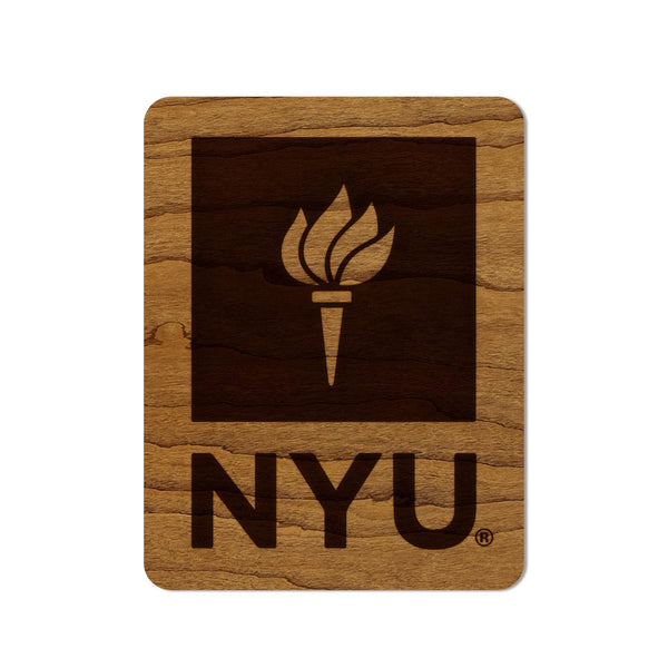 New York University NYU Magnet - Crafted from Cherry or Maple Wood - NYU Bobcats