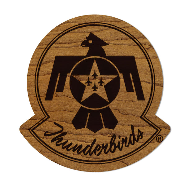 Air Force Thunderbirds Magnet - Crafted from Cherry or Maple Wood - United States Air Force