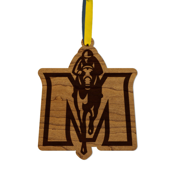Murray State University Racers Ornament – Crafted from Cherry and Maple Wood – Murray State Racers