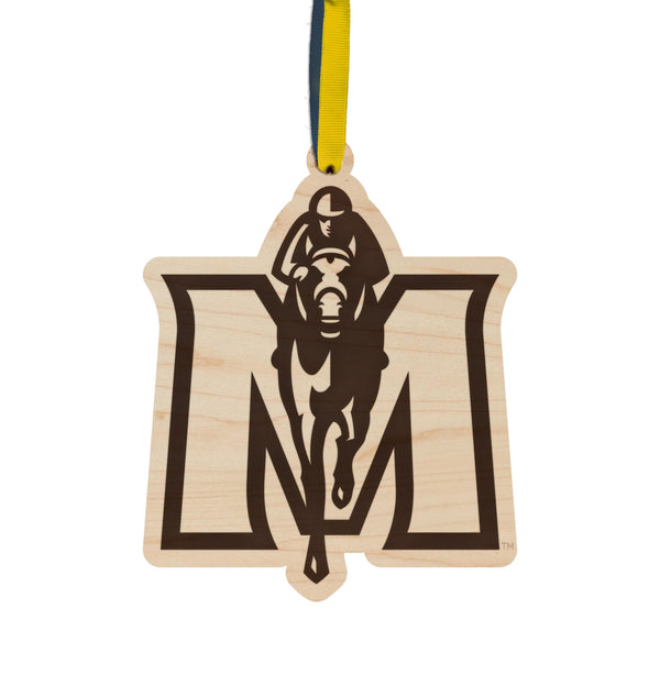 Murray State University Racers Ornament – Crafted from Cherry and Maple Wood – Murray State Racers