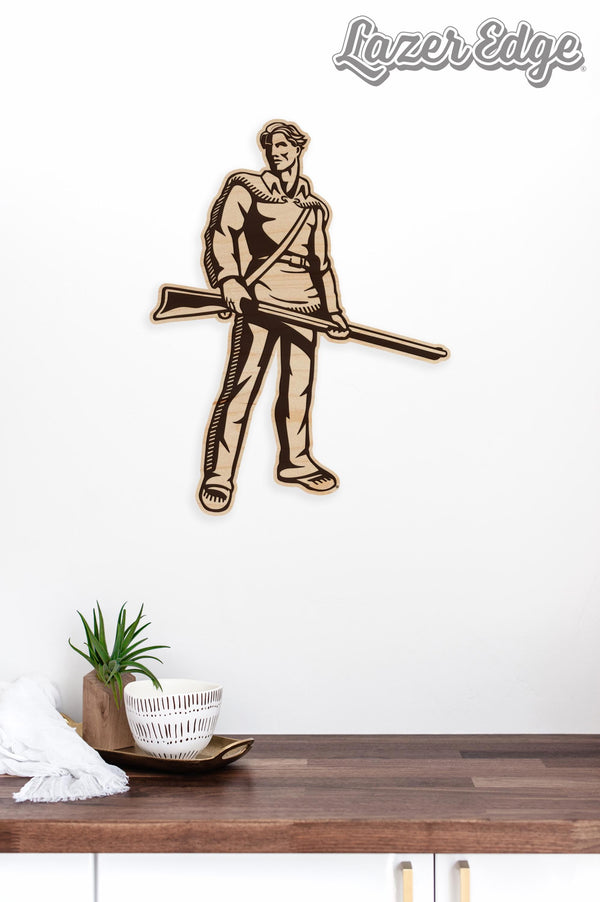 West Virginia University Mountaineer Wall Hanging - Crafted from Cherry and Maple Wood - West Virginia Mountaineers