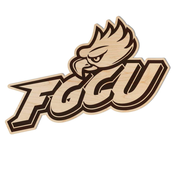Florida Gulf Coast University FGCU Eagle Head Logo Wall Hanging - Crafted from Cherry or Maple Wood - FGCU Eagles