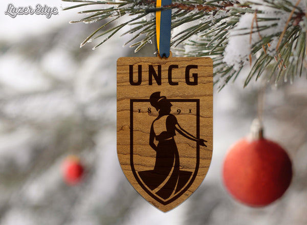 University of North Carolina Greensboro Institution Mark – Crafted from Cherry or Maple Wood – UNCG Spartans