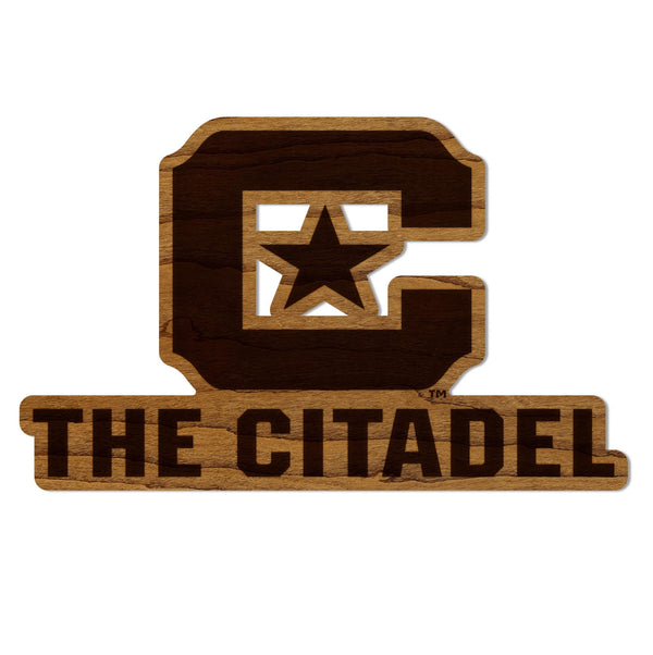 The Citadel C Magnet - Crafted from Cherry or Maple Wood - The Citadel Cadets