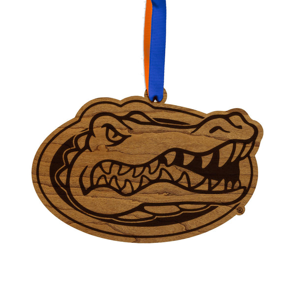 University of Florida Gators Ornament – Crafted from Cherry and Maple Wood – Florida Gators
