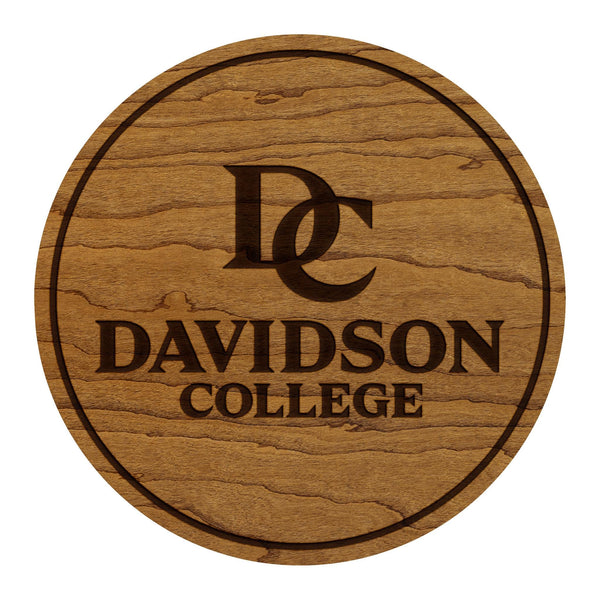 Davidson College Wildcat Coaster – Crafted from Cherry or Maple Wood – Davidson Wildcats
