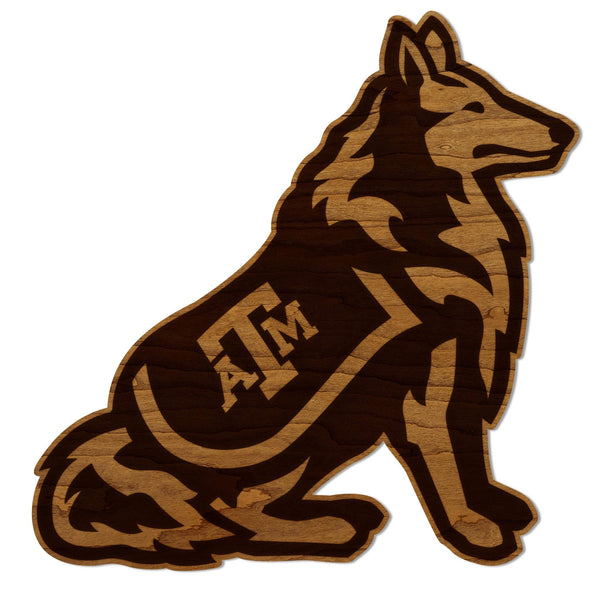 Texas A&M University Reveille Dog Wall Hanging – Crafted from Cherry and  Maple Wood - TAMU Aggies