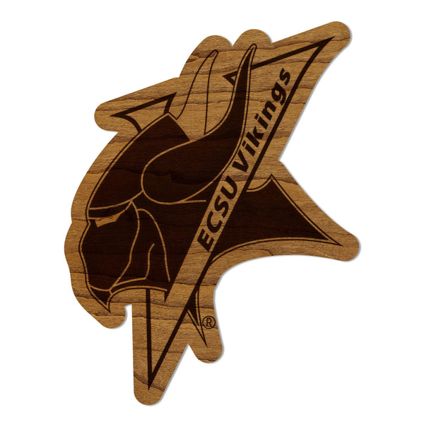 Elizabeth City State University Vikings Magnet - Crafted from Cherry or Maple Wood - ESCU Vikings