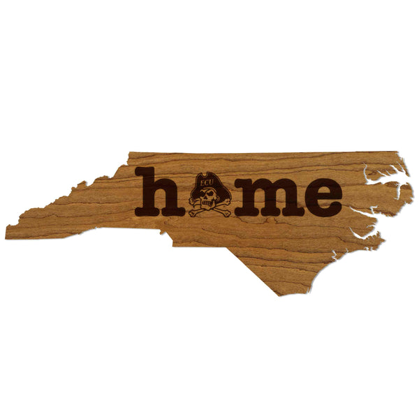 East Carolina University Home Wall Hanging - Crafted from Cherry or Maple Wood - ECU Pirates