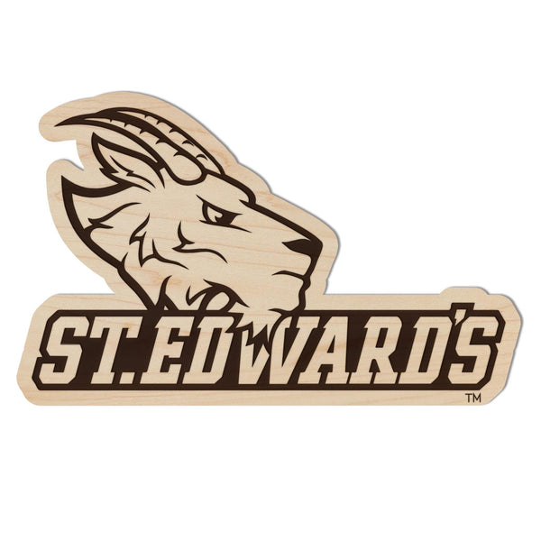 St. Edward's University Logo Magnet - Crafted from Cherry or Maple Wood - St. Edward's Hilltoppers
