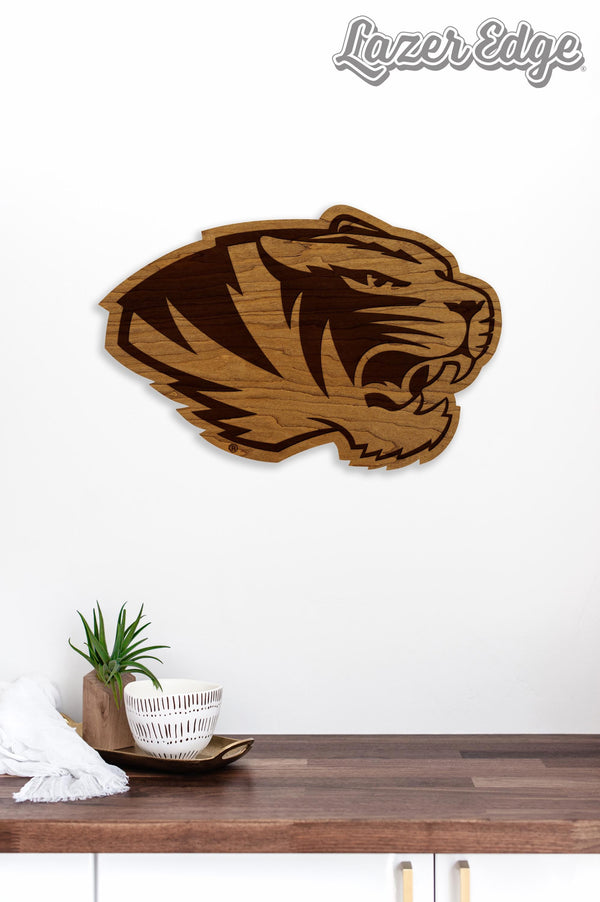 University of Missouri Tiger Logo Wall Hanging – Crafted from Cherry and  Maple Wood - Missouri Tigers