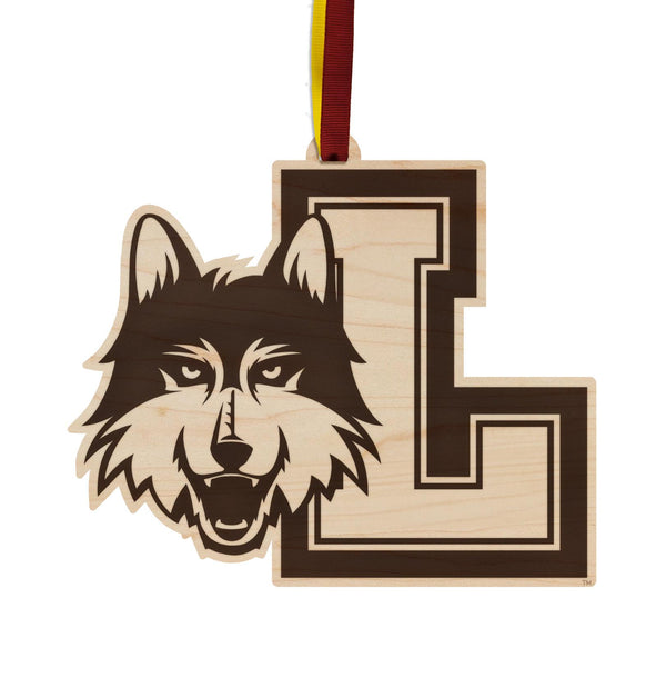 Loyola-Chicago Ramblers Ornament – Crafted from Cherry and Maple Wood – Loyola University Chicago