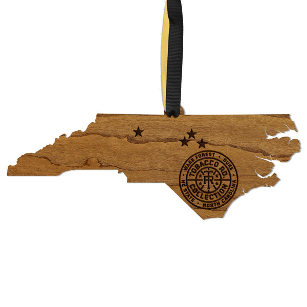 Tobacco Road Ornament – Crafted from Cherry and Maple Wood