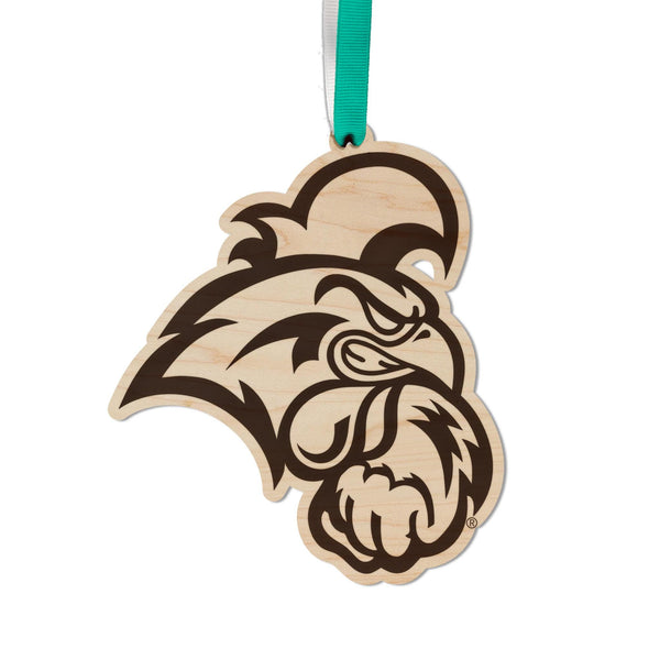 Coastal Carolina University Chanticleers Ornament – Crafted from Cherry and Maple Wood – Coastal Carolina Chanticleers
