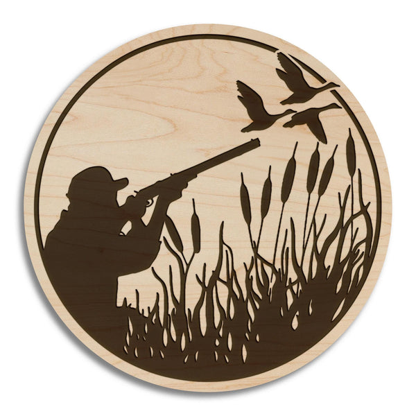 Duck Hunter Coaster – Crafted from Cherry or Maple Wood