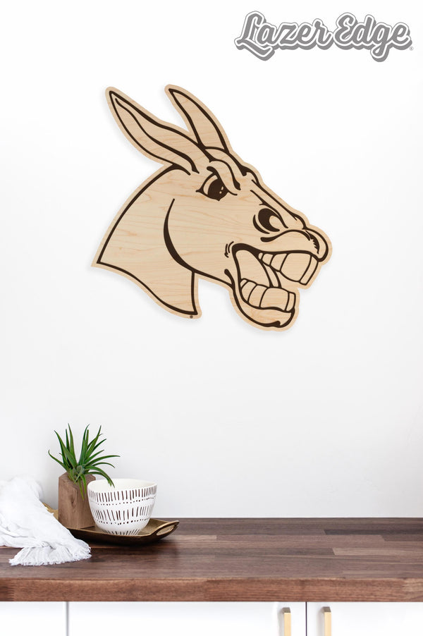 University of Central Missouri Mule Logo Wall Hanging – Crafted from Cherry and  Maple Wood - Central Missouri Mules