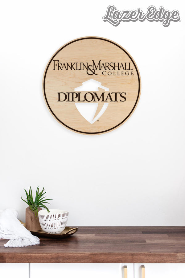 Franklin & Marshall Logo Cutout Wall Hanging – Crafted from Cherry and  Maple Wood - Franklin and Marshall College