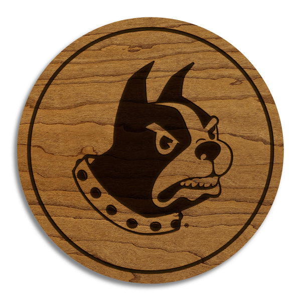 Wofford College Terriers Coasters – Crafted from Cherry or Maple Wood – Wofford Terriers