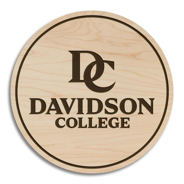 Davidson College Wildcat Coaster – Crafted from Cherry or Maple Wood – Davidson Wildcats