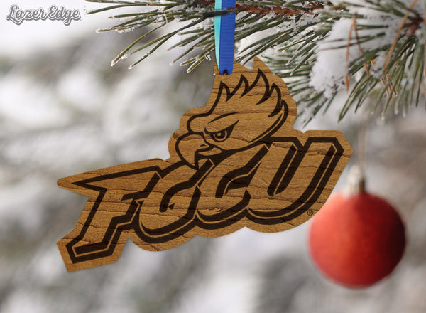 Florida Gulf Coast University FGCU Ornament – Crafted from Cherry and Maple Wood – FGCU Eagles