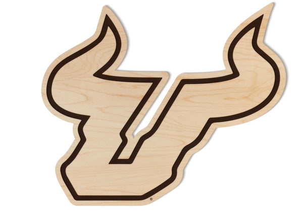 University of South Florida Bulls Wall Hanging – Crafted from Cherry and  Maple Wood - University of South Florida Bulls