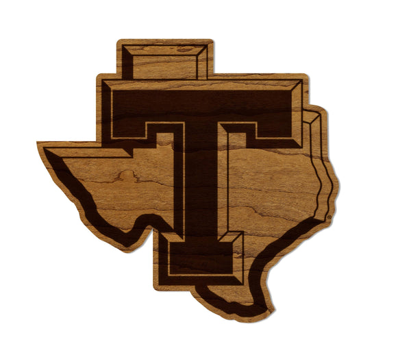 Tarleton State University Institutional Mark Magnet - Crafted from Cherry or Maple Wood - Tarleton State Texans