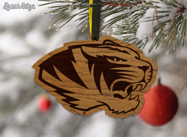 University of Missouri Tigers Ornament – Crafted from Cherry and Maple Wood – Mizzou Tigers