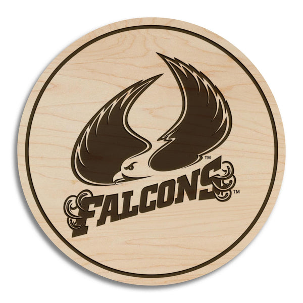 Saint Augustine's University Falcons Coaster - Crafted from Cherry or Maple Wood - Saint Augustine's Falcons