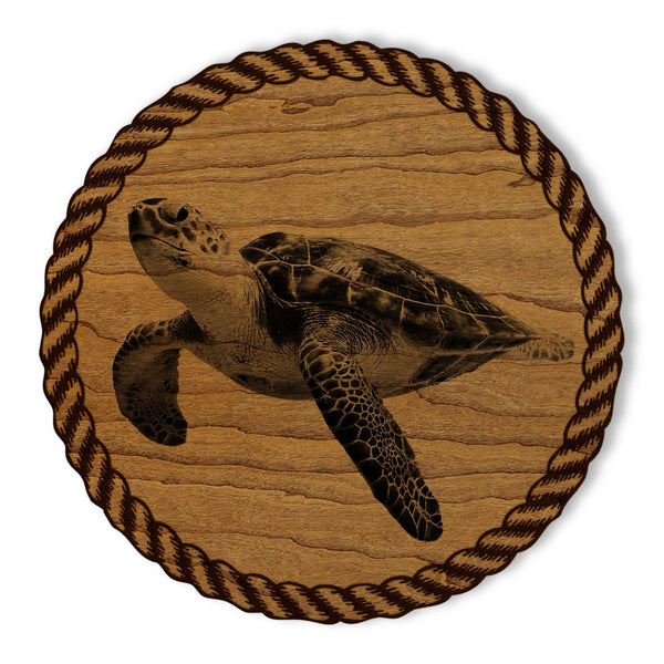 Turtle Coaster - Crafted from Cherry or Maple Wood