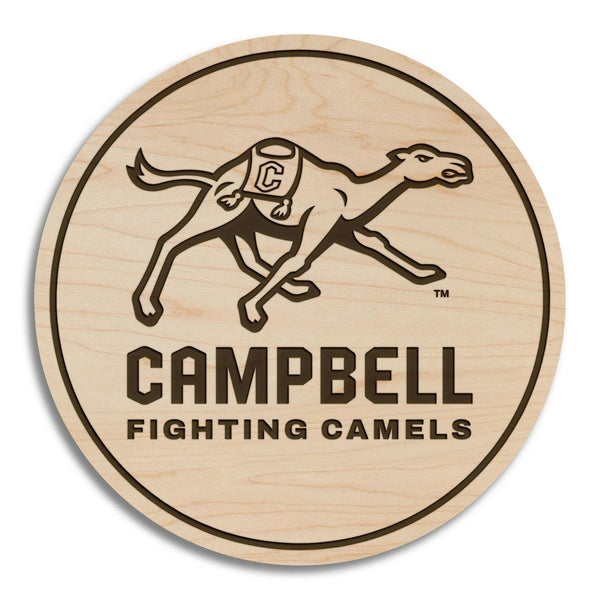Campbell University Fighting Camels Coaster – Crafted from Cherry or Maple Wood – Campbell Camels