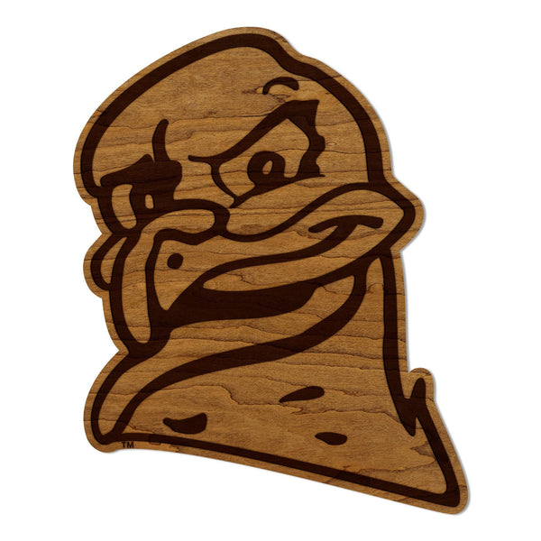 Virginia Tech Hokie Head Wall Hanging - Crafted from Cherry and Maple Wood - Virginia Tech Hokies