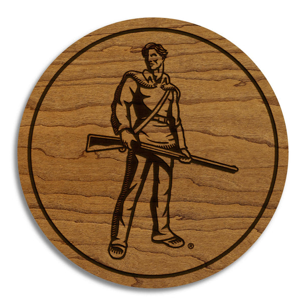 West Virginia Mountaineer Coaster – Crafted from Cherry or Maple Wood – West Virginia Mountaineers