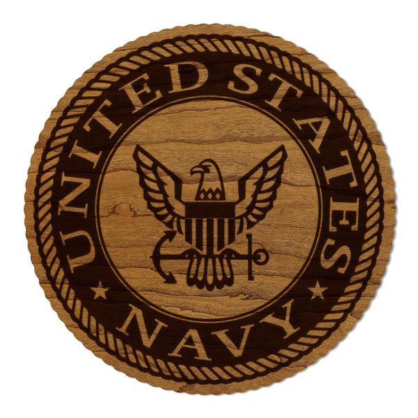 United States Navy Seal Coaster - Crafted from Cherry or Maple Wood