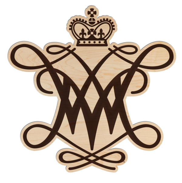 William and Mary Cypher Wall Hanging - Crafted from Cherry and Maple Wood - William and Mary Griifins