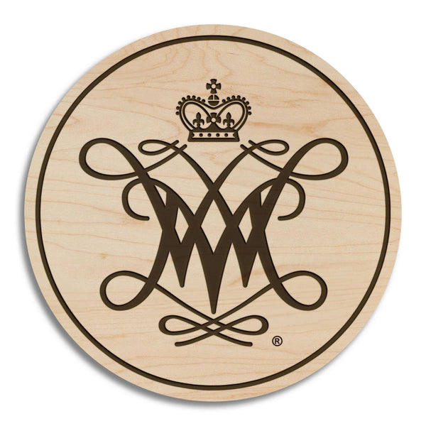 William and Mary University Cypher Coaster – Crafted from Cherry or Maple Wood – William and Mary Griffins