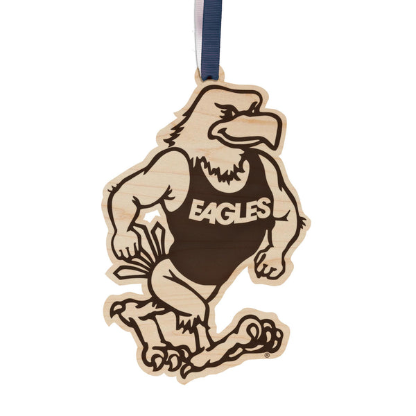 Georgia Southern University Strutting Eagle Ornament – Crafted from Cherry Wood and Maple – Georgia Southern Eagles