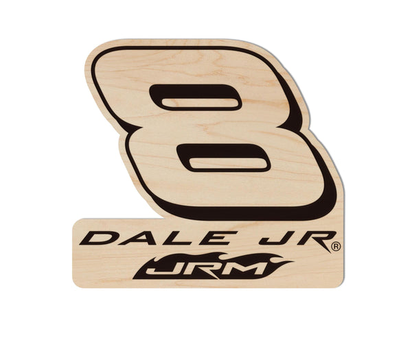 Dale Earnhardt Jr. #8 Wooden Magnet | Crafted from Cherry and Maple Wood | Made in USA | Officially Licensed by JR Motorsport