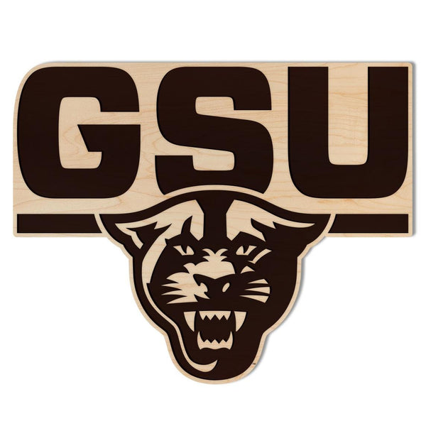 Georgia State University Panthers Wall Hanging - Crafted from Cherry or Maple Wood